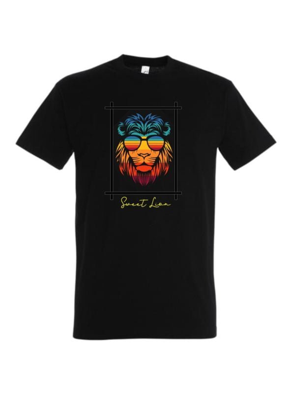 T-Shirt Lion Coloré 1