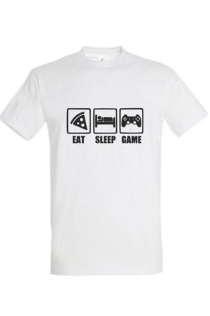 T-Shirt Personnalisé Gamer Eat Sleep Game