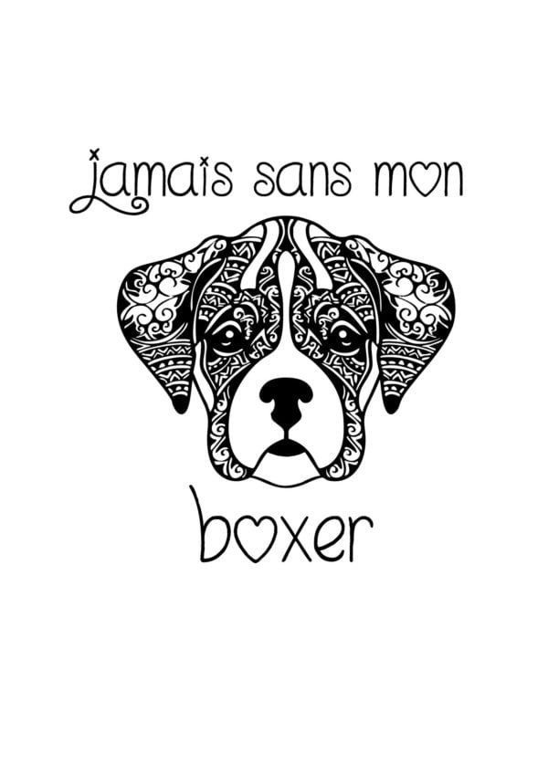 T-Shirt Personnalisé Jamais Sans Mon Boxer 1