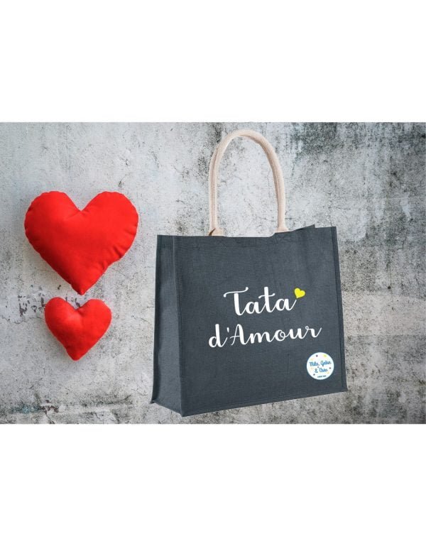 Sac en jute Tata d'Amour