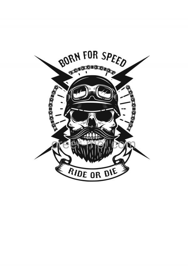 T-shirt Born to speed 1